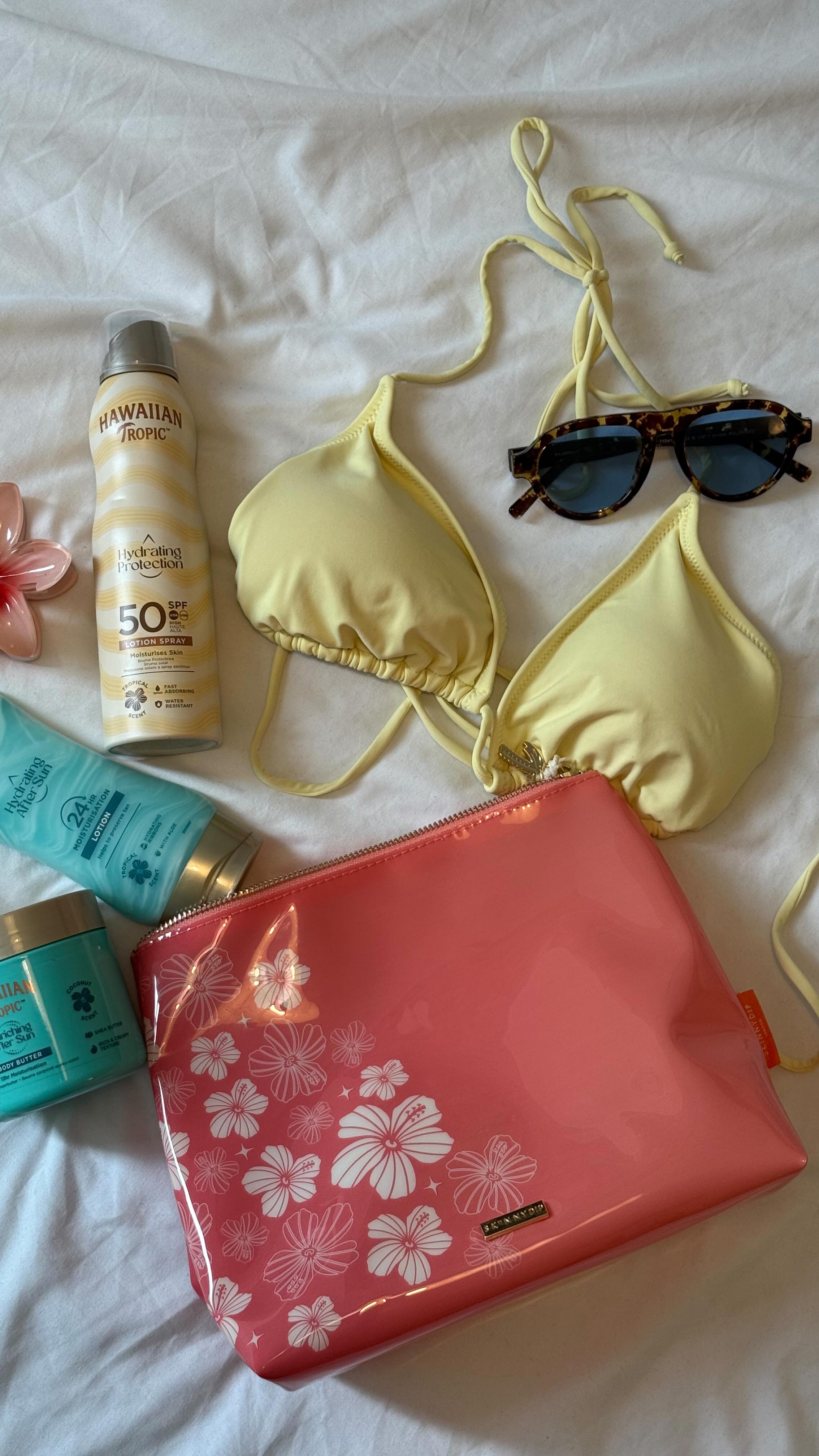 Instagram post by @ellahewitt for Hawaiian Tropic. Caption reads: Buy 2 Hawaiian Tropic suncare products online and....