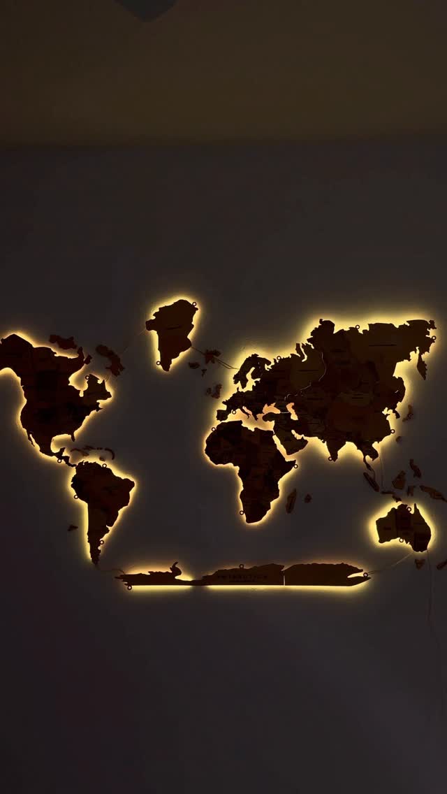 Instagram post by @hollandcouple for Enjoy The Wood. Caption reads: We’re obsessed with how this wood map from....