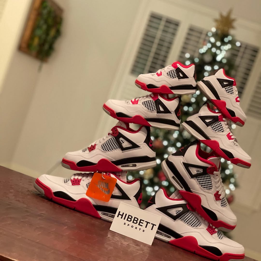 Instagram post by @heskicks for Hibbett. Caption reads: 🚨Holiday SZN is here! $250 Gift Card Giveaway....