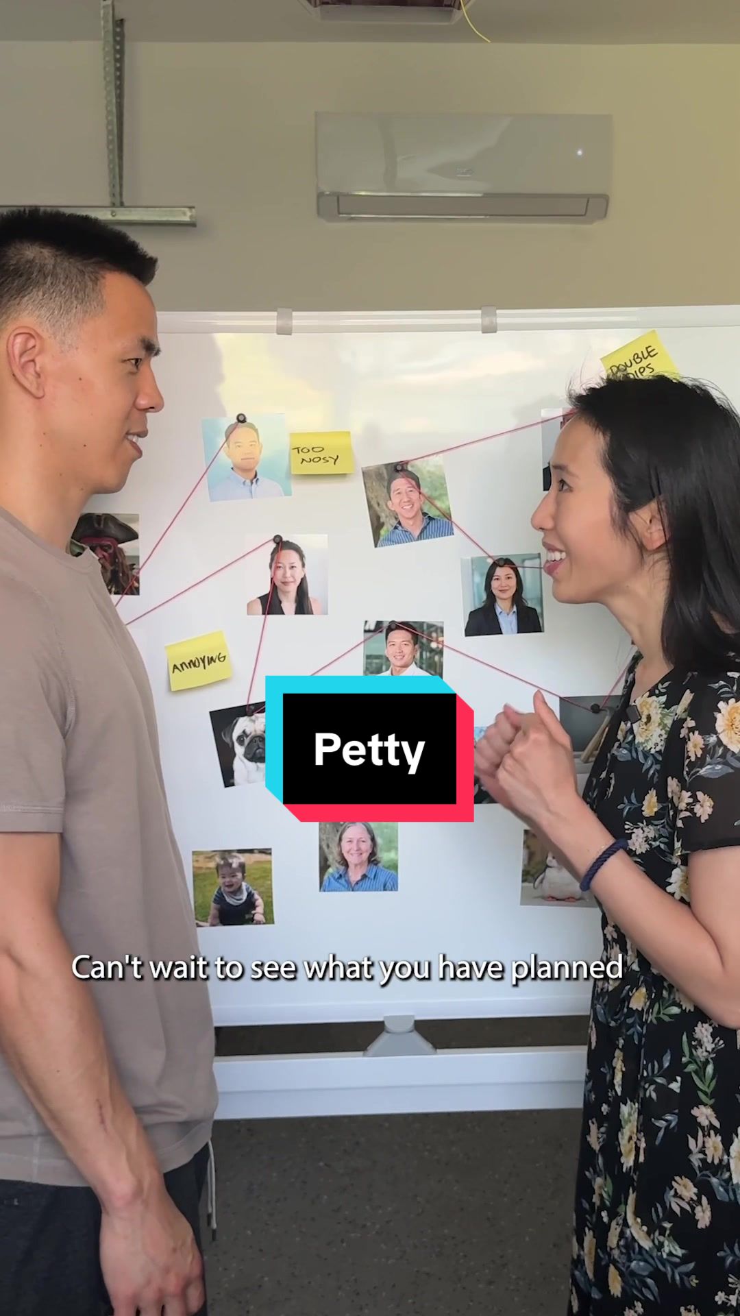 TikTok post by @jayandsharon for ADT. Caption reads: #ADTPartner #ADTAd She is Petty. Luckily, ADT....