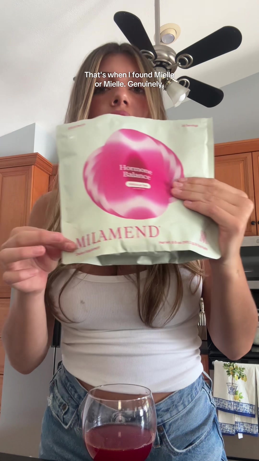 TikTok post by @breckemmaa for Milamend. Caption reads: [...] #pcos #pcosproblems #supplementforpcos....