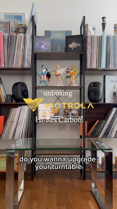 Instagram post by @elmandthevinyl for Victrola. Caption reads: _I’ve partnered with @victrolaplayers to give you....