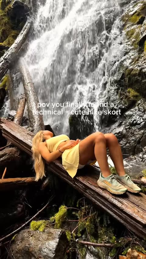 Instagram post by @lacey_spalding for Pinspark Activewear. Caption reads: Proof being girly and outdoorsy can exist 💛....