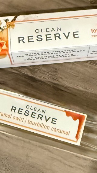 Instagram post by @hidden_gems_7 for CLEAN BEAUTY COLLECTIVE. Caption reads: 🍰🍥This decadent caramel swirl tourbillon caramel....