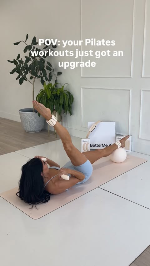 Instagram post by @annavansambeck for BetterMe Store. Caption reads: [...] with the Pilates Essential Kit from....