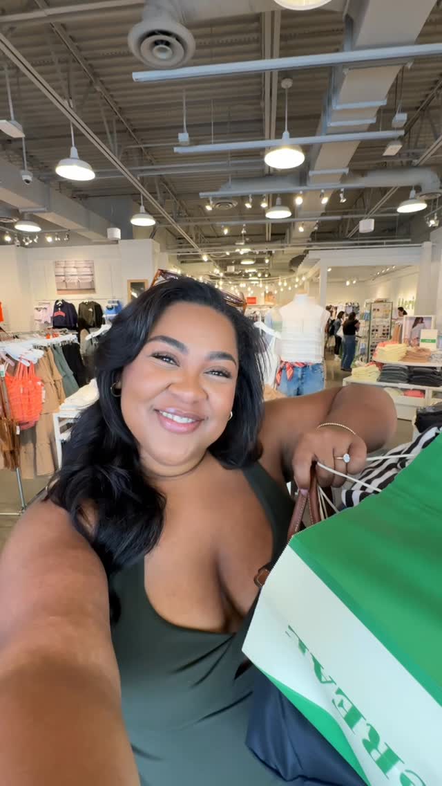 Instagram post by @mayadannie for American Eagle. Caption reads: All the rumors are true at @aerie friends!!!! This....