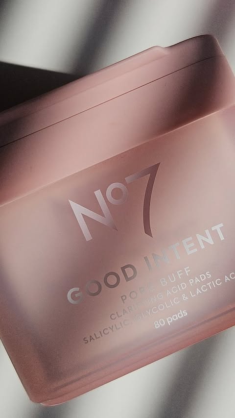 Instagram post by @loveaproduct for No7. Caption reads: #AD @no7uk My Good Intent Glow Staple ✨️ Pore Buff....