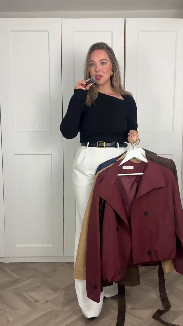 Instagram post by @abbi.white_ for THE COMMENSE. Caption reads: the jacket is the outfit season is officially....