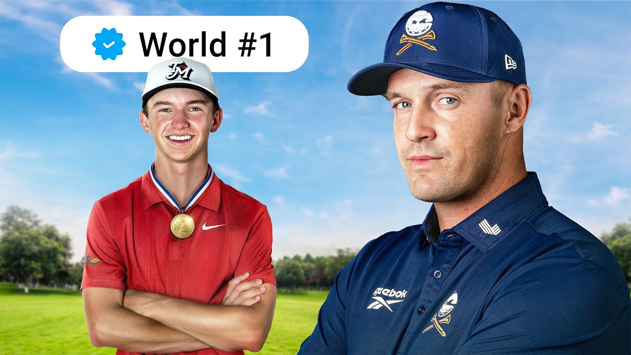YouTube post by @brysondechambeau for Reebok. Caption reads: [...] Instagram ➤ Check out the new Reebok Golf....