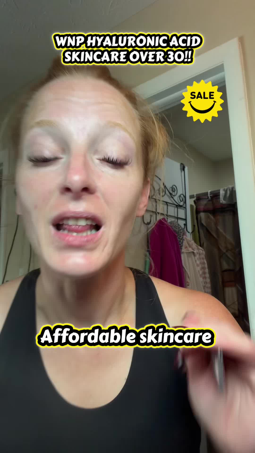 TikTok post by @terrijarvis0 for WNP_global. Caption reads: @WNP_global this hyaluronic acid and massaging eye....