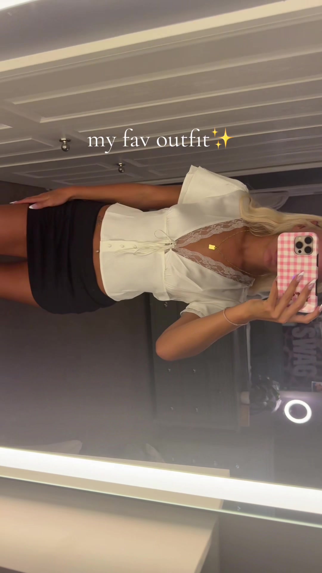 TikTok post by @emma.casteel for CiderCloset. Caption reads: the cutest outfit✨🤍 @CiderCloset #womensfashion....