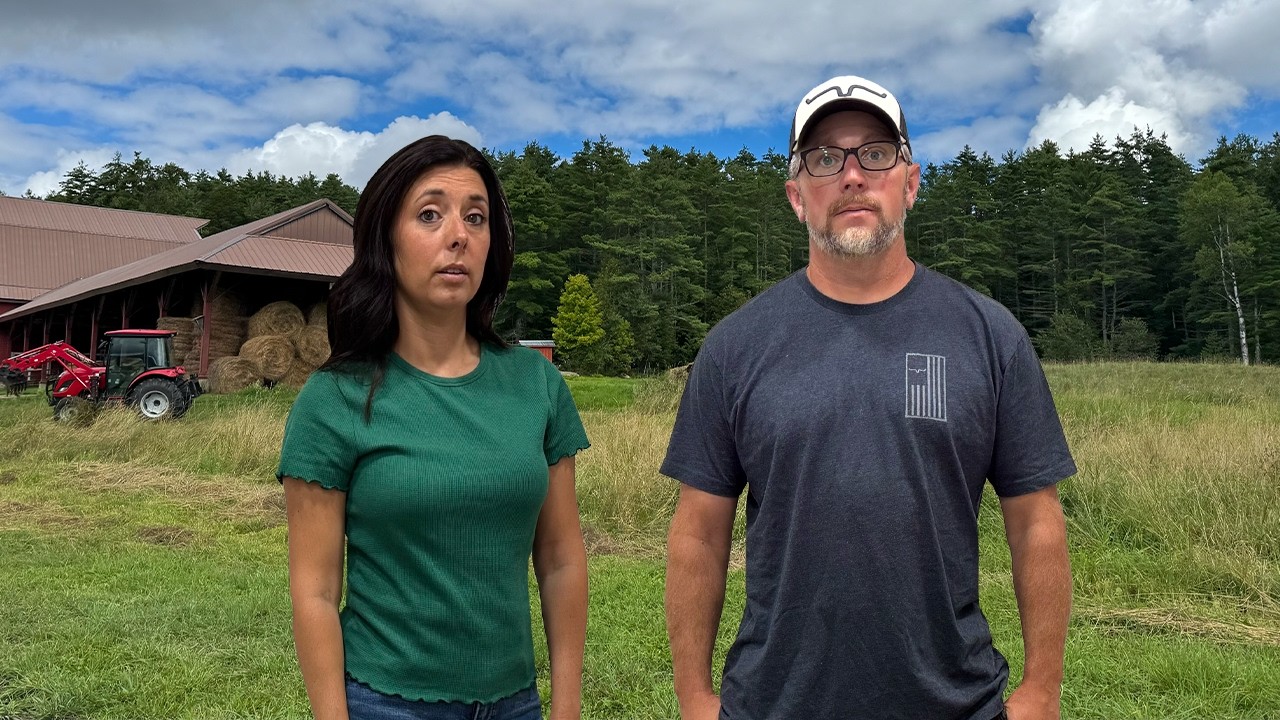 YouTube post by @LumnahAcres for SimpliSafe. Caption reads: [...] then that's not security. My sponsor....