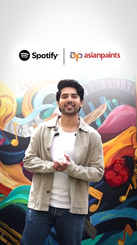 Instagram post by @armaanmalik for Asian Paints. Caption reads: If songs had colours, you’d see Armaan’s right on....