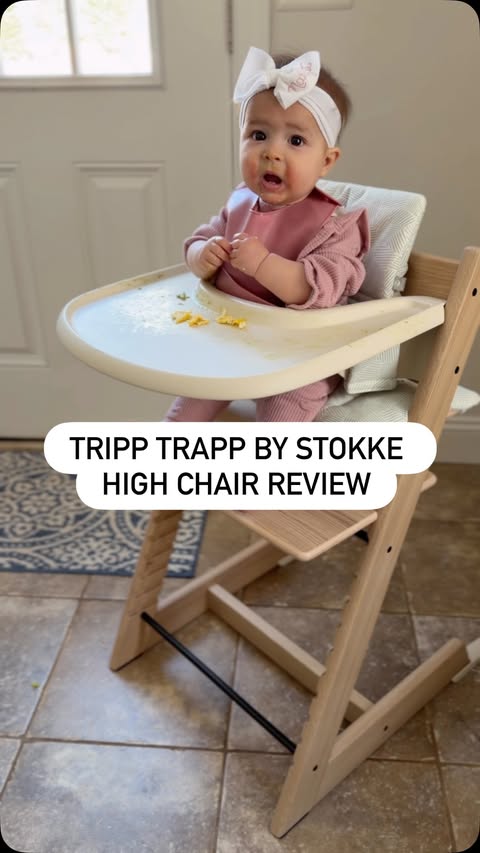 Instagram post by @jt.doscher for Stokke. Caption reads: [...] a PT and a dad? The Tripp Trapp from....
