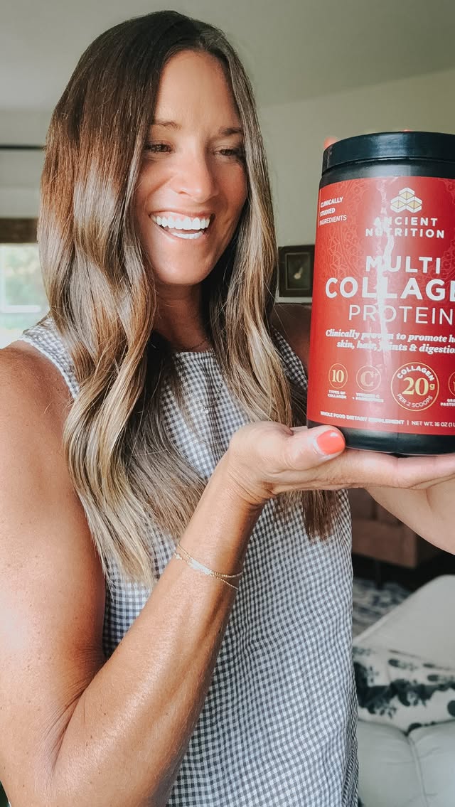 Instagram post by @rignellranch for Ancient Nutrition. Caption reads: [...] this Multi Collagen Protein from....