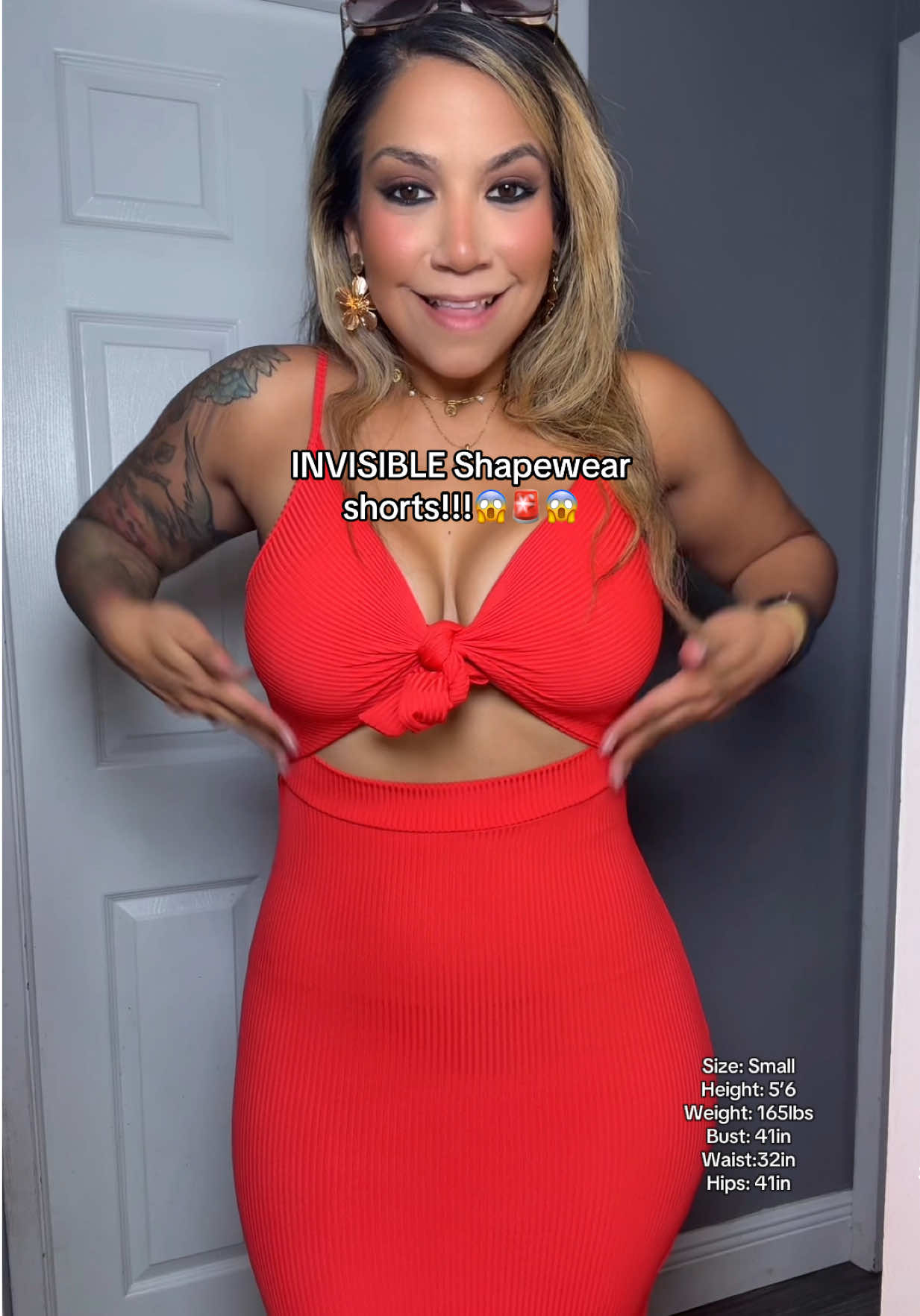 TikTok post by @antonellablase for Leonisa. Caption reads: It’s the most invisible and breathable Shapewear....