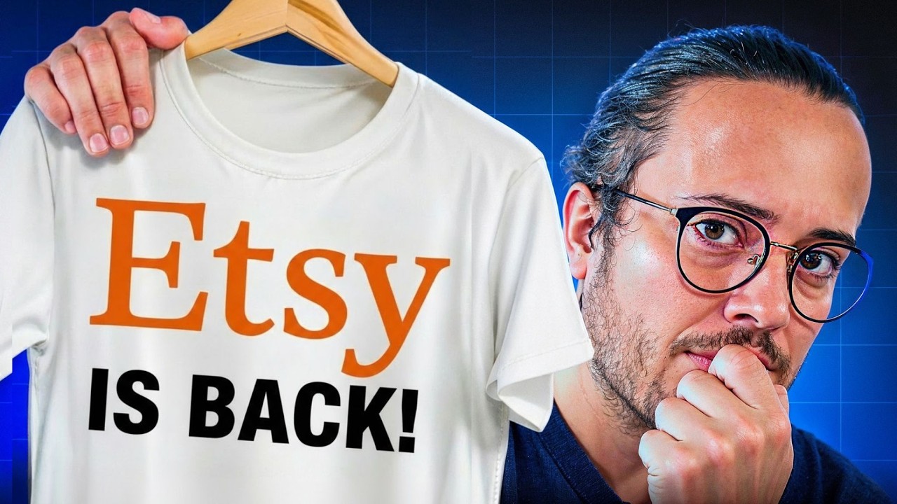 YouTube post by @wtfamievendoing for Creative Fabrica. Caption reads: What I Learned After Posting 10,000 Etsy Listings.