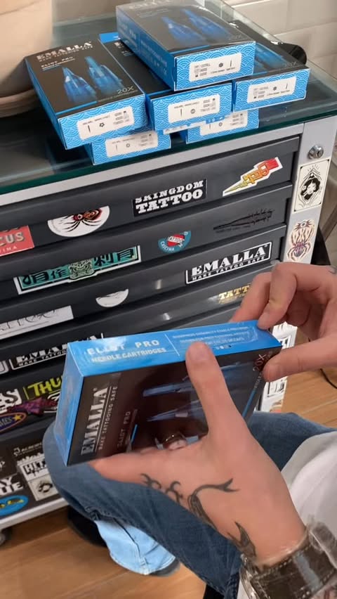 Instagram post by @capa.tattoo for EMALLA Official. Caption reads: I am so grateful to be part of the Emalla team, as....