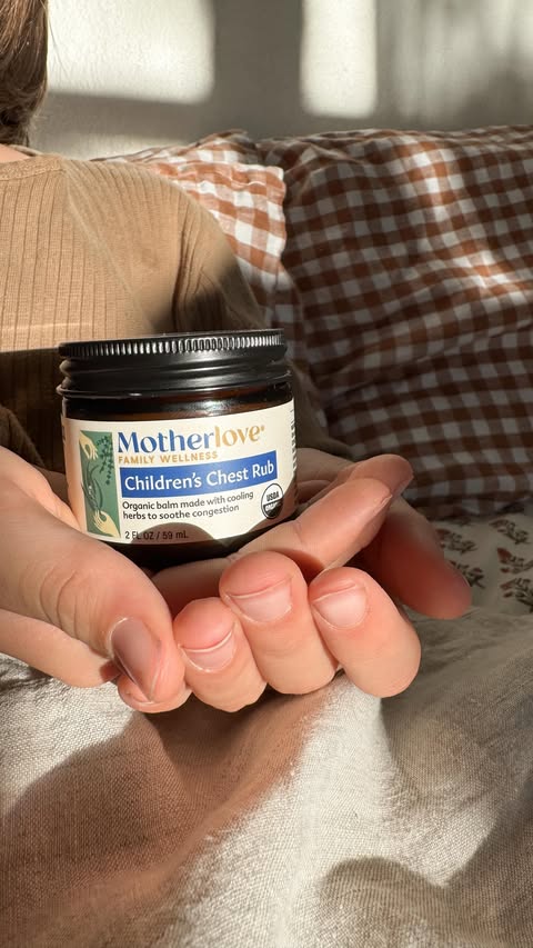 Instagram post by @jamielouiseyoung for Motherlove Herbal Company. Caption reads: When our family’s under the weather, we always....
