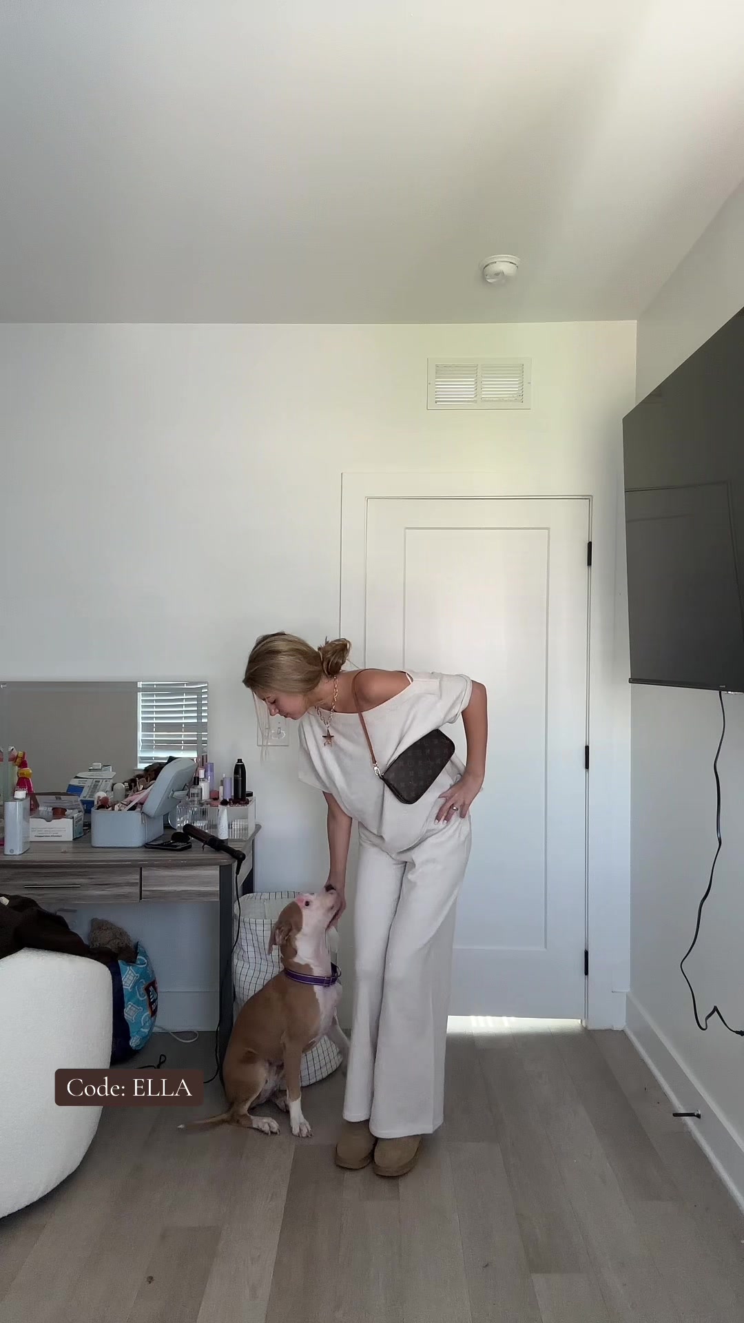 TikTok post by @ellavans for Princess Polly. Caption reads: The perfect OOTD for fall 🍂 use code ELLA for 20%....