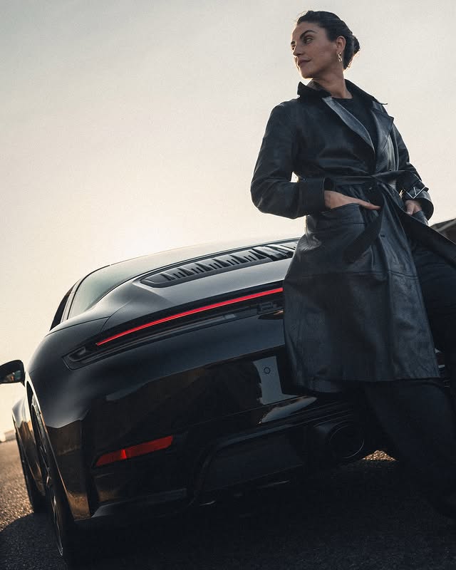 Instagram post by @sian_redgrave for Porsche. Caption reads: [...] 4 GTS Photography by @brannoncjackson....