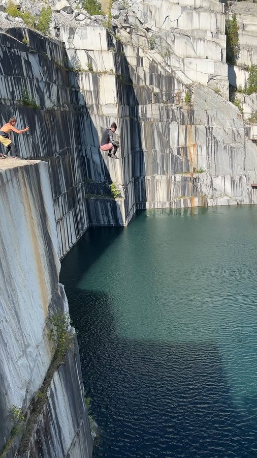 Instagram post by @tylerferullo for Bearbottom Clothing. Caption reads: [...] in the best shorts out there from....