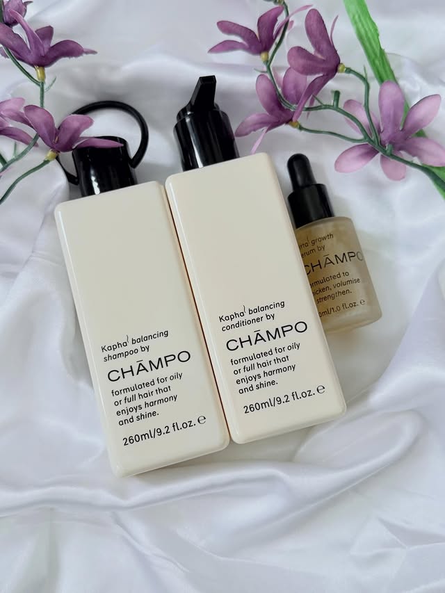 Instagram post by @testandreview2024 for Chāmpo Haircare. Caption reads: I don’t say this lightly, but I think I’ve finally....