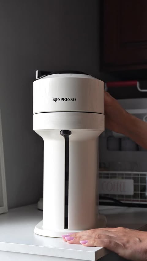 Instagram post by @marcelahauteco for Nespresso. Caption reads: [...] excited over a coffee machine, but Nespresso....