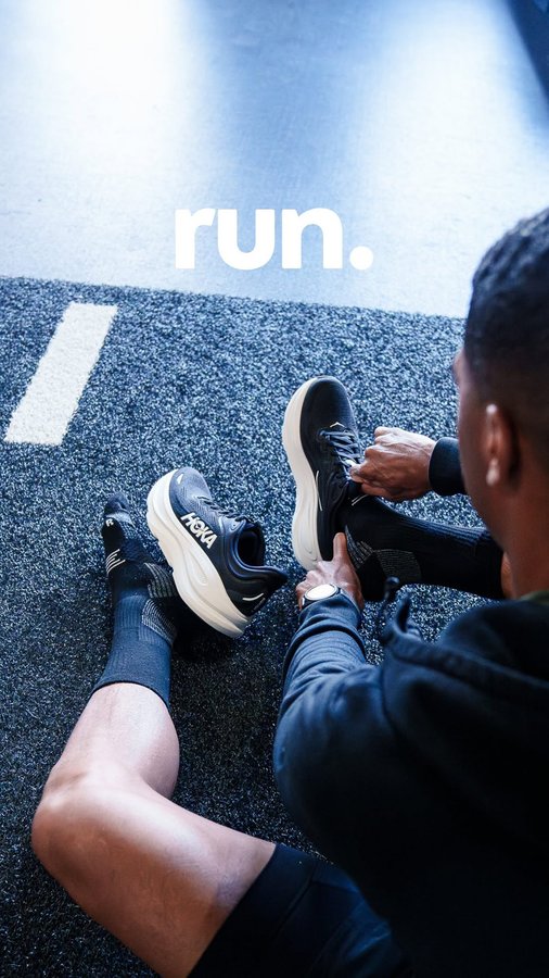 Instagram post by an influencer for HOKA. Caption reads: [...] I’m hitting the road with @hoka ‘s revamped....