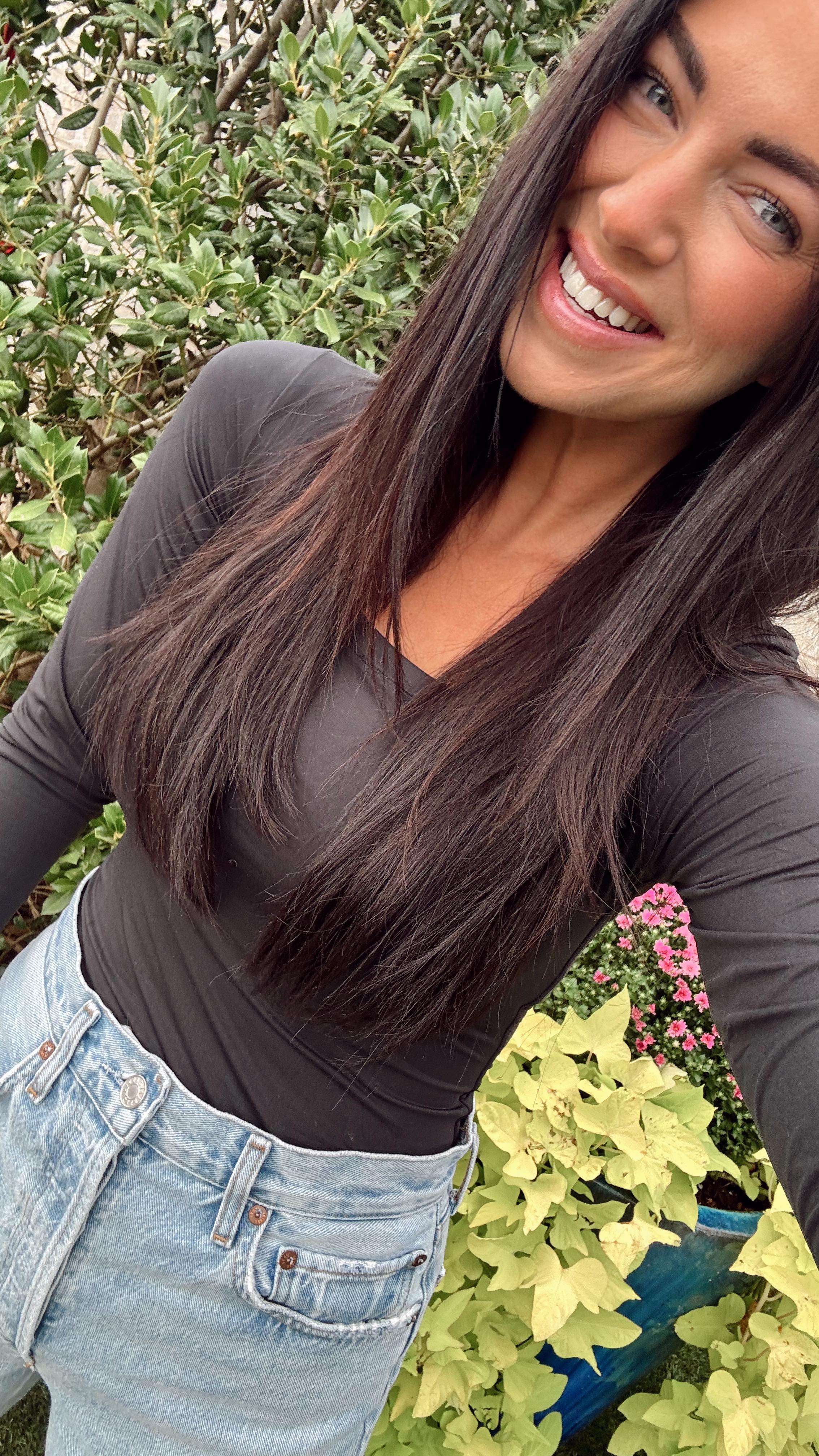 Instagram post by @livingmybeststyle for PUMIEY. Caption reads: Comment: YES for the link to this $19 basic!....