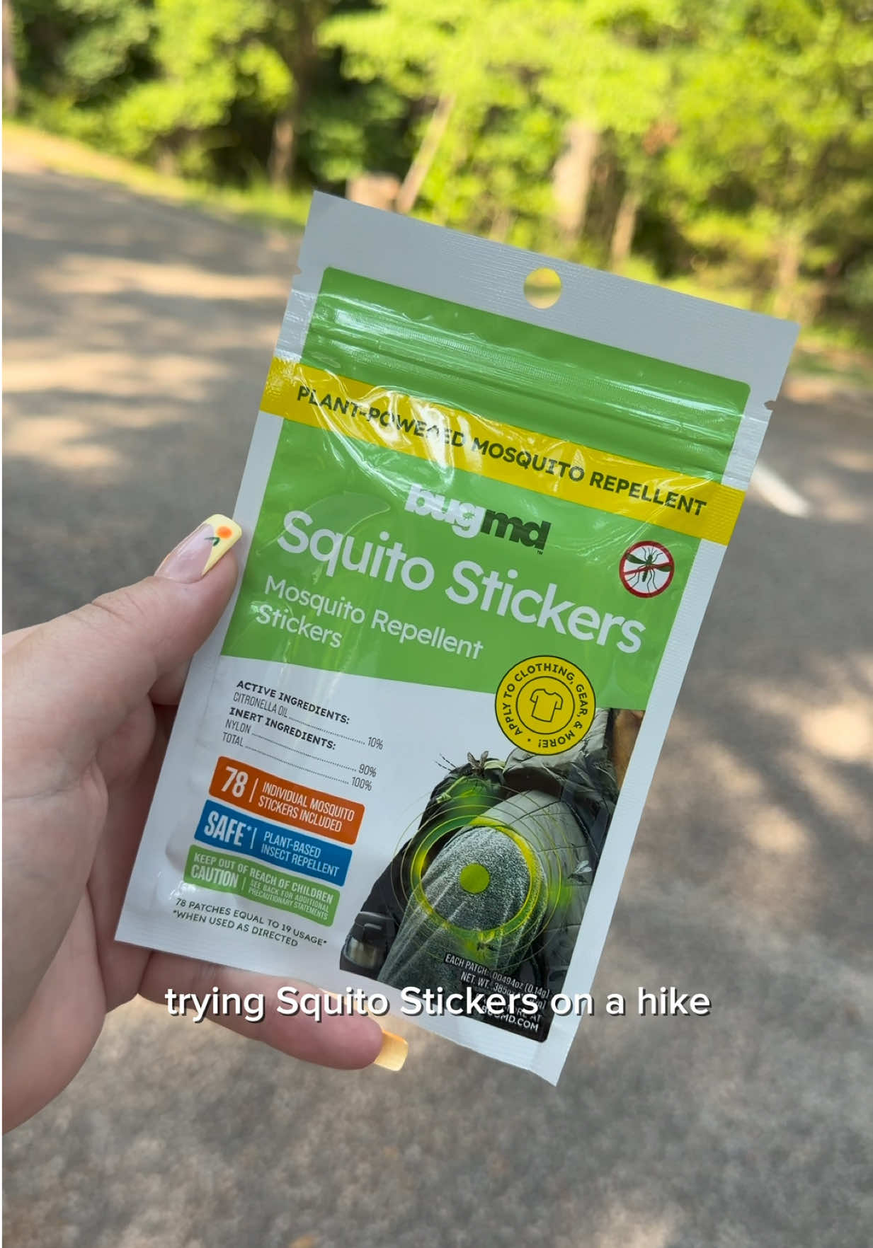 TikTok post by @jenn.the.creative for BugMD. Caption reads: you NEED these Squito Stickers 🦟 @BugMD....