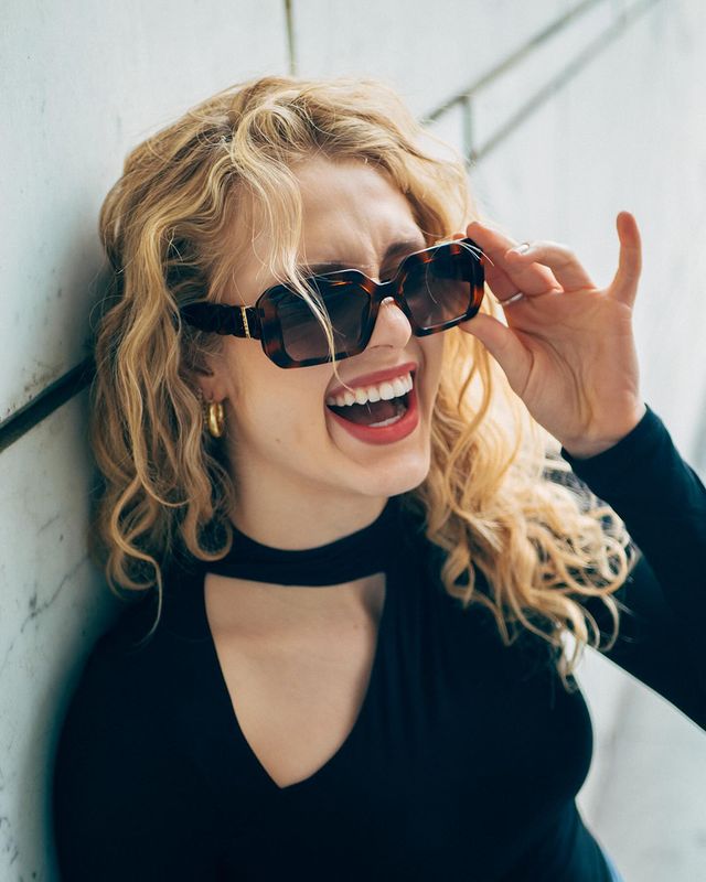 Instagram post by @isobel_kinnear for Marcolin. Caption reads: Guess what I’ll be wearing this summer? ;) @guess....