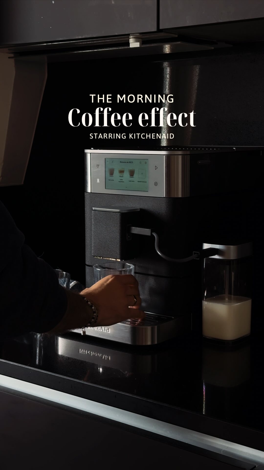 Instagram post by @nicolaslpf_ for Kitchenaid. Caption reads: The morning coffee effect - Starring....