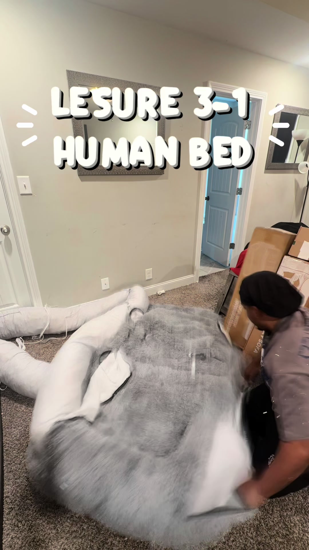 TikTok post by @nellandbando for Lesure Pet. Caption reads: Makes us happy all the time!! @Lesure Pet....