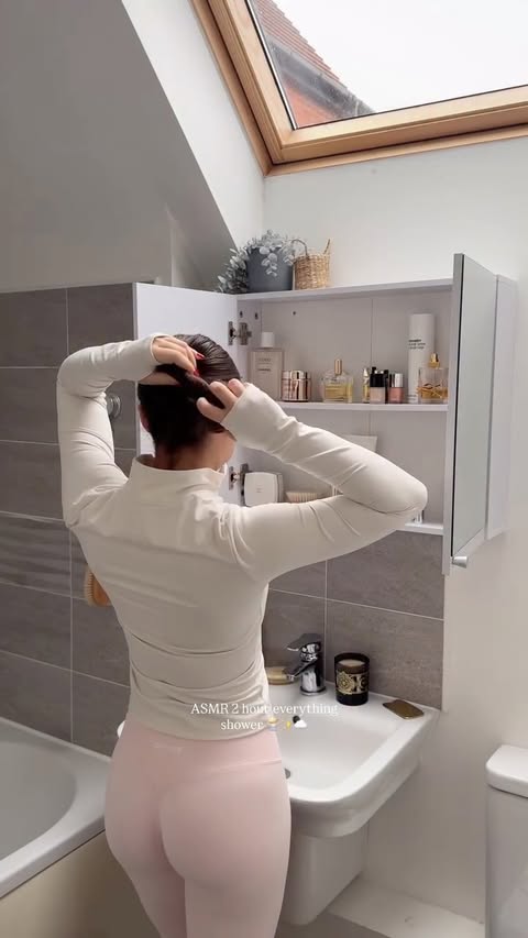 Instagram post by @withdanielle_ for NEOM. Caption reads: [...] Almond Milk Scrub @heyestrid Razor....