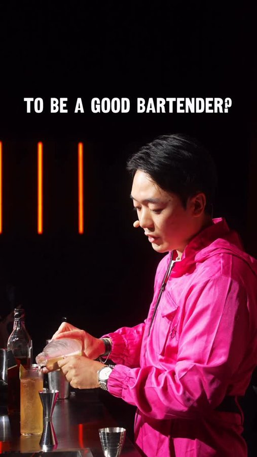 Instagram post by @driftersjoint for Johnnie Walker. Caption reads: #Ad - What does it take to be a good bartender? 
....