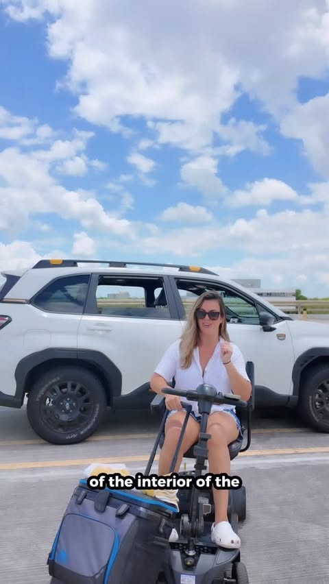 Instagram post by @realchelseabear for Subaru of America. Caption reads: #AD Pool days, random rainstorms, spilled water....