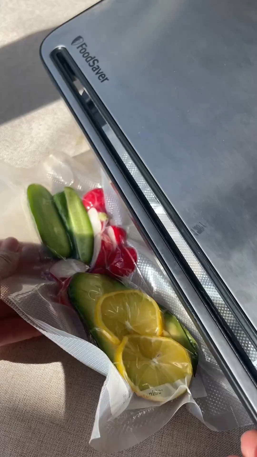 Instagram post by @glowdiaries___ for FoodSaver. Caption reads: [...] of lunch and dinner prep like the....