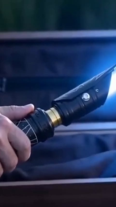 Instagram post by @lightsabertime for KenJo Sabers. Caption reads: 🚫CLOSED WINNER @luca.buysens 🚫 MAY THE 4TH....