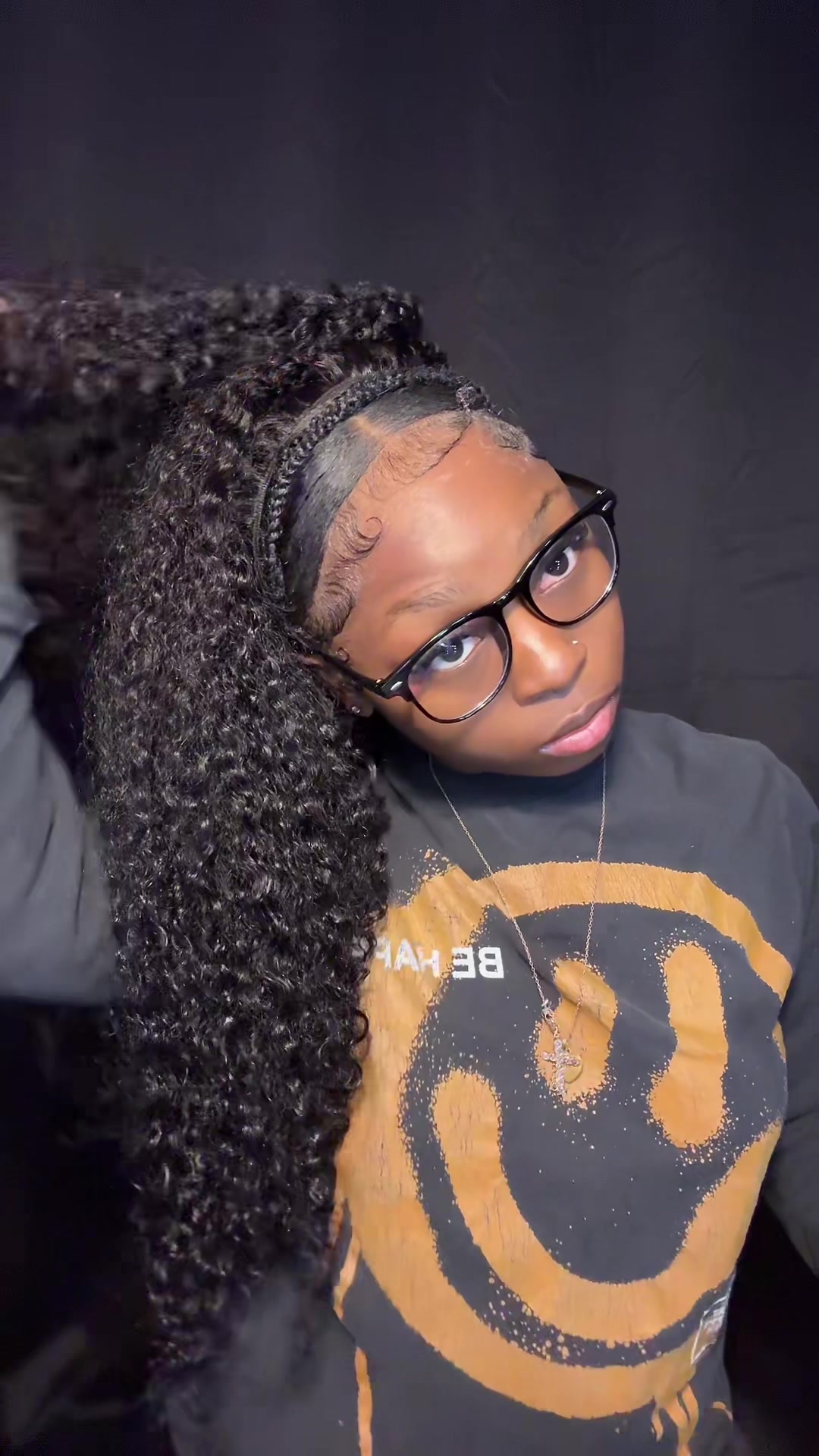 TikTok post by @only1ebonyy for Sterly Hair. Caption reads: [...] and up to 50% off! 🔥🔥🔥 @sterlyhair.