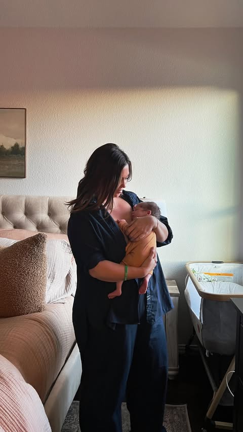 Instagram post by @jujubdaily for Harper Wilde. Caption reads: [...] At 6lbs 1oz, he’s growing fast, and....