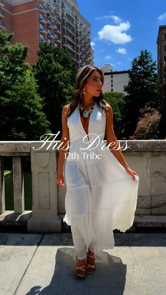 Instagram post by @bekahprz for 12th Tribe. Caption reads: Summer isn’t over yet—feel light & breezy in the....