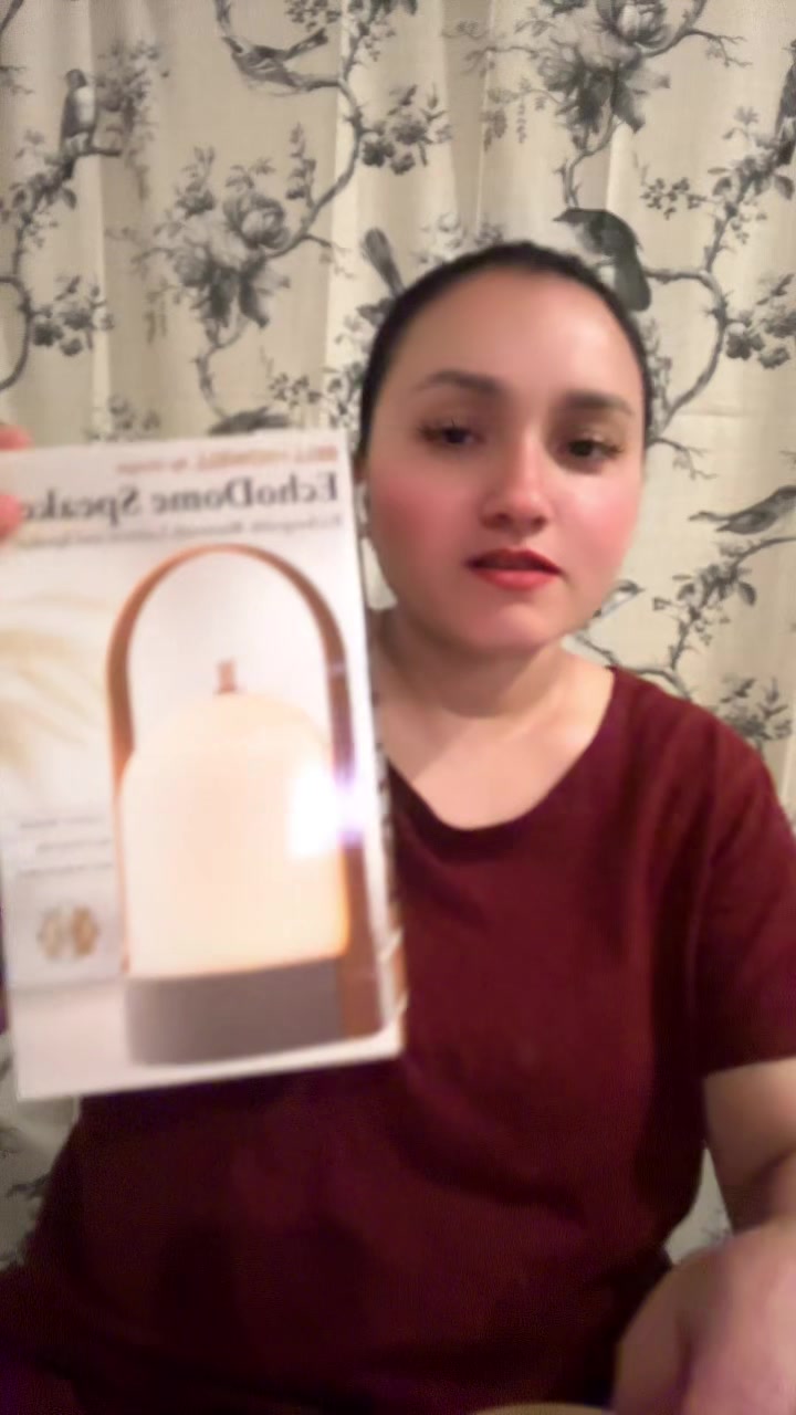 TikTok post by an influencer for Bell and Howell. Caption reads: [...] #Ecoglowspeakerlight@Bell and Howell..