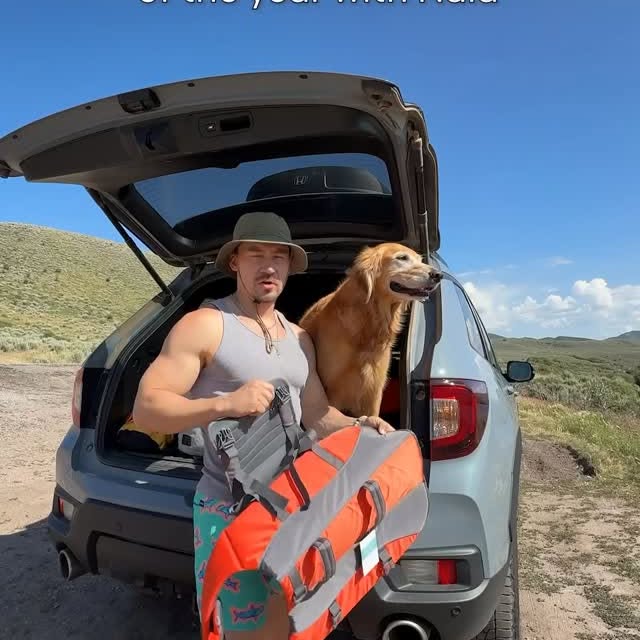 Instagram post by @adventuringwithnala for Chewy. Caption reads: Perfect first paddle boarding trip of the year....