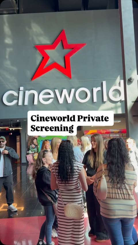 Instagram post by @sevy.ela for Cineworld Cinemas. Caption reads: AD Cineworld Private cinema for your next....