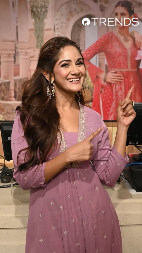 Instagram post by @trinasaha21 for Reliance Trends. Caption reads: Finally visited the newly launched TRENDS store in....