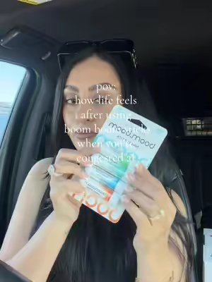 TikTok post by @vee.amez for BoomBoom. Caption reads: how did i ever function without @BoomBoom sticks....