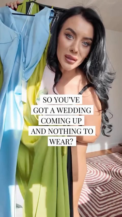 Instagram post by @_meaganwells for ASOS. Caption reads: [...] DRESSES FOR ALL BODY SHAPES! 💍👰🏻All @asos....