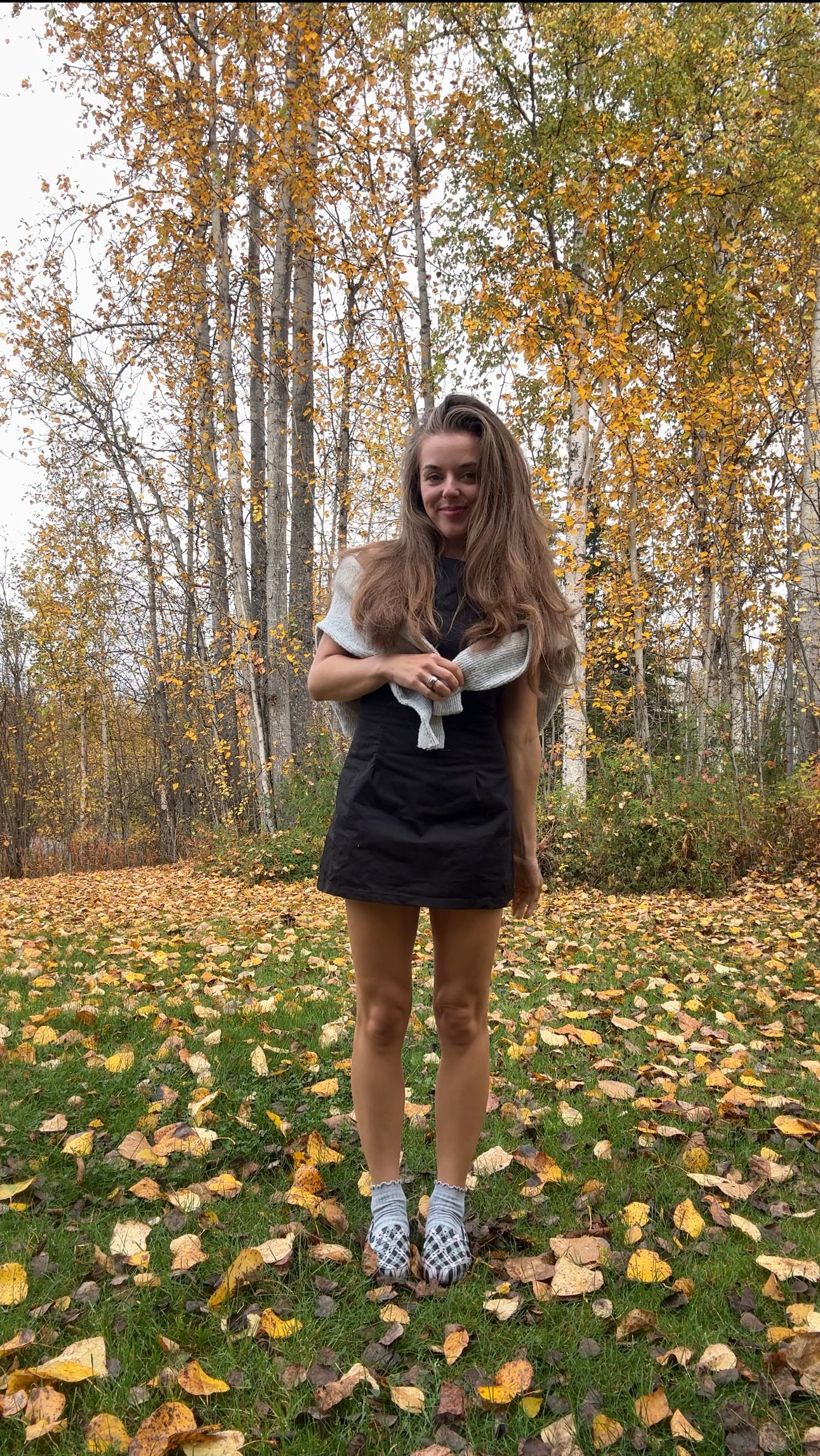 Instagram post by @laurenhadalittlelamb for Floafers. Caption reads: Three outfits inspired by @floafers fall....