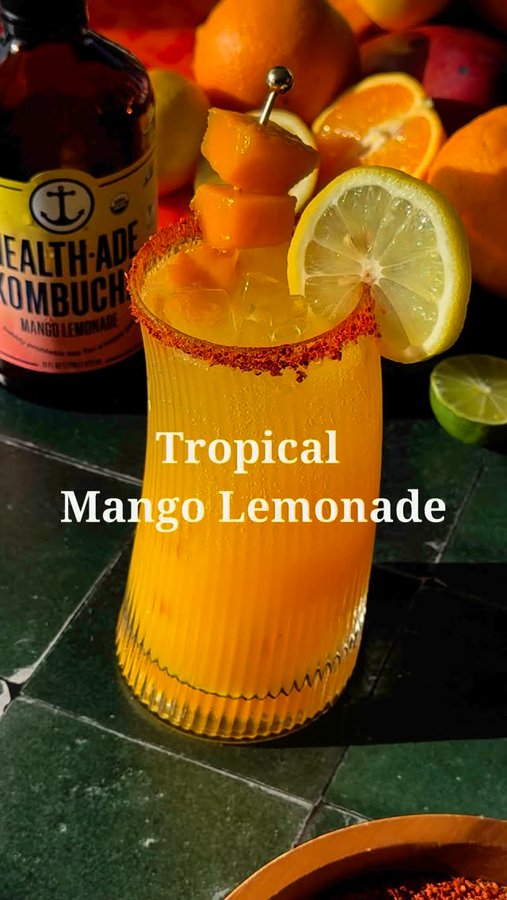 Instagram post by @bevsbybeverly for Health-Ade Kombucha. Caption reads: Sippin’ sunshine, one bubble at a....